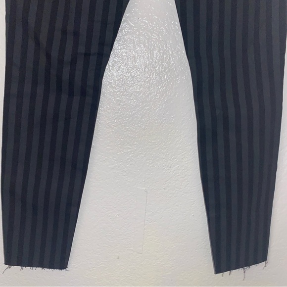 Pistola Shadow Stripe Audrey Skinny Jeans Cropped Ankle Raw Frayed Hem NEW - Picture 5 of 10